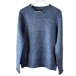 SOLD
F.L. Woods Marblehead Mariners Grade Mens Blue Marled Wool Blend Crew